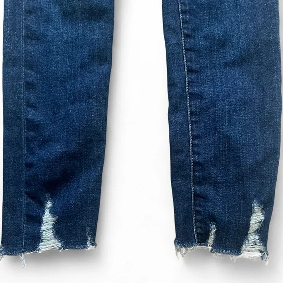 Joe's Jeans Blue Skinny Denim with raw hem - Picture 3 of 5